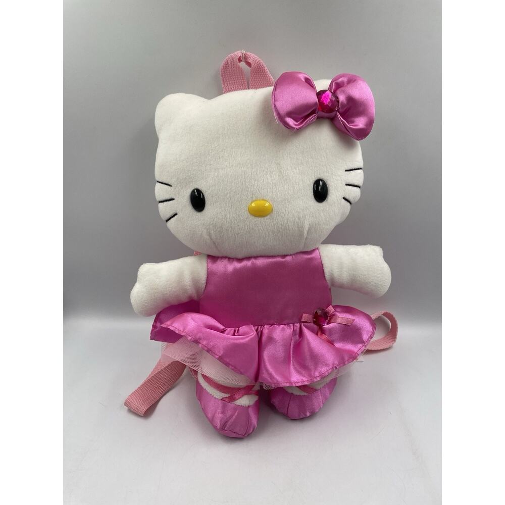 Vintage 2005 Sanrio Hello Kitty Pink Plush Backpack Bag